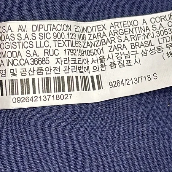 Zara V Neck Ruffle Trim Mini Dress Rust Geo Paisley Boho Cottagecore Sz S - Picture 13 of 14